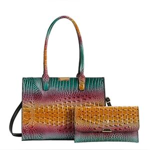 💥💥Brand New💥💥 Tie-dyed croc pattern 2 n 1 Satchel/crossbody handbag w wallet